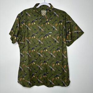 Dixxon Flannel Co We Will Not Be Silenced Shirt Sz 2X Green Tactical Snap